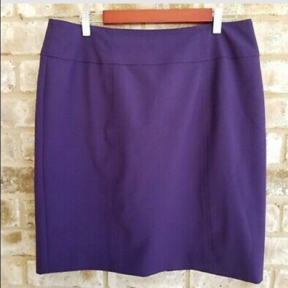 Sold Dark Purple Stretch Pencil Skirt  Sz. 4,